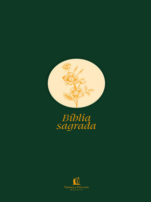 cover image of Bíblia Slim NVI, Letra Grande, Tecido verde sobre capa dura, Flor minimalista